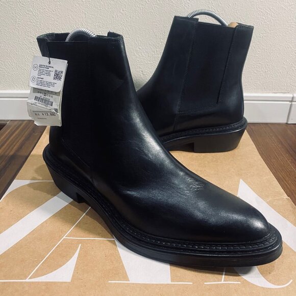 ZARA Men's LEATHER BOOTS  Genuine Leather SIZE: 25.3cm  EUR39 USA 6 2024/820/040 - Picture 1 of 4
